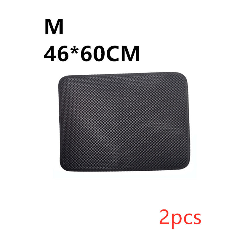 Black litter trapping mat