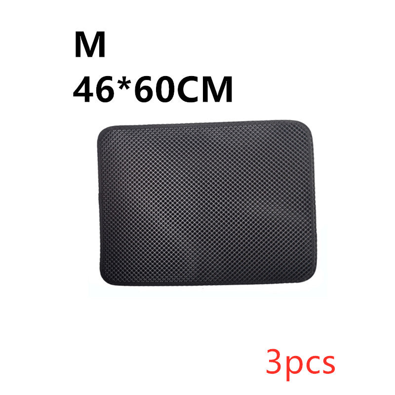 Black litter trapping mat