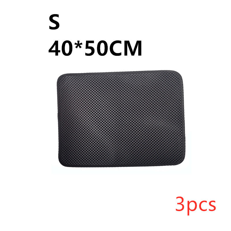 Black litter trapping mat