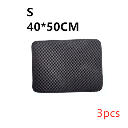 Black litter trapping mat
