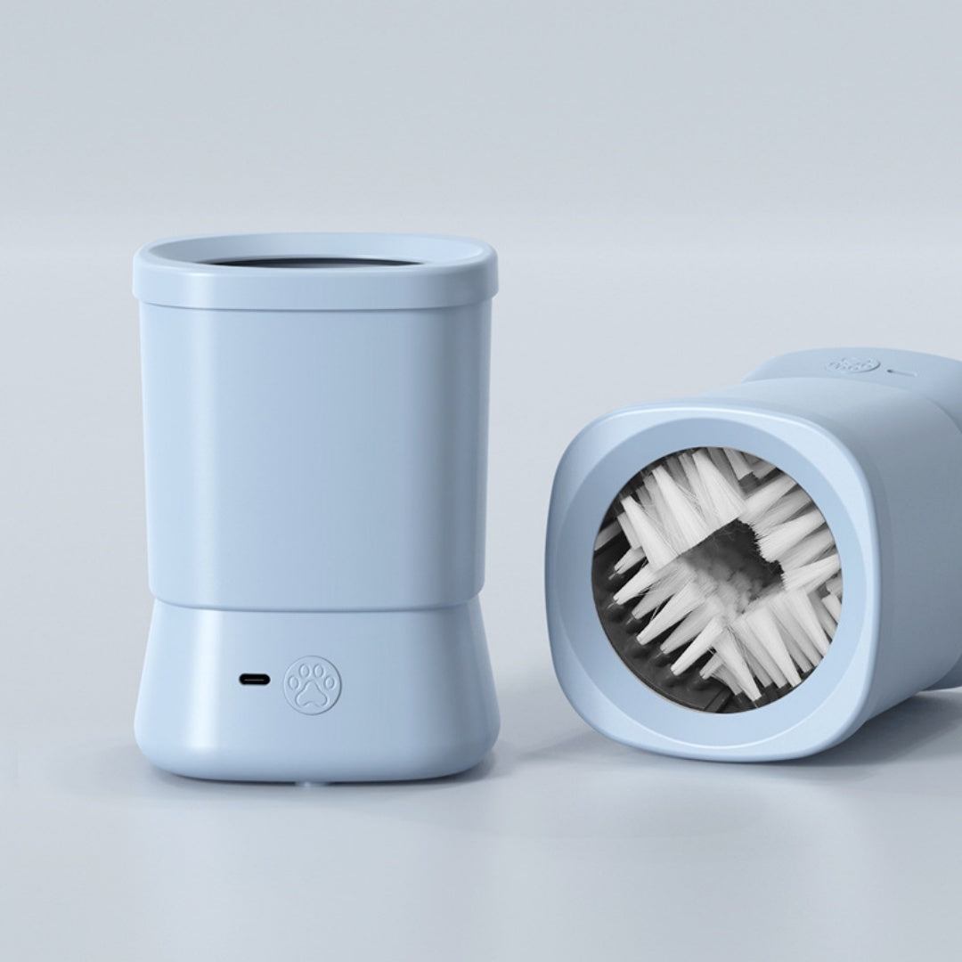 Blue automatic paw washer