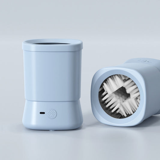Blue automatic paw washer