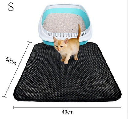 Black litter trapping mat