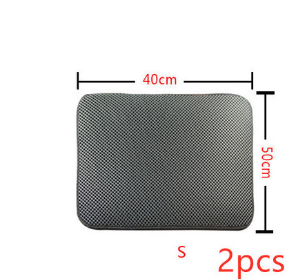 Grey litter trapping mat