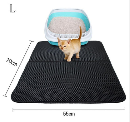 Black litter trapping mat