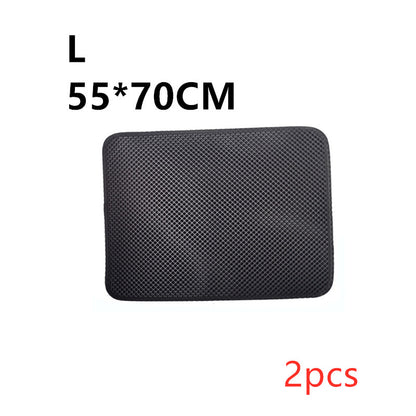 Black litter trapping mat