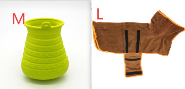 Green paw cleaner set