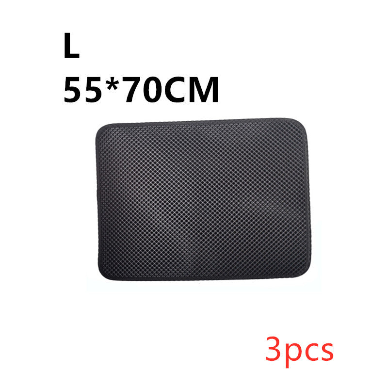Black litter trapping mat
