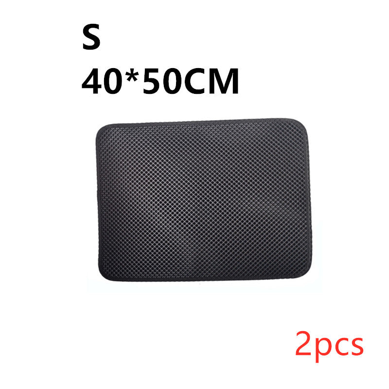 Black litter trapping mat