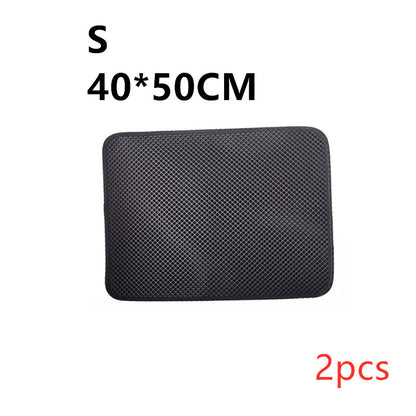 Black litter trapping mat