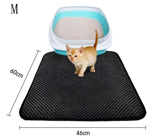 Black litter trapping mat