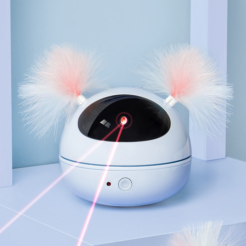 Blue automatic laser cat toy