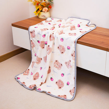 Pink soft pet sleep pad